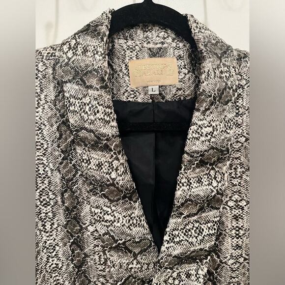 Alberto Makali Striped‎ Faux Snake Skin Jacket Women's Large (I- 222) - Picture 7 of 7
